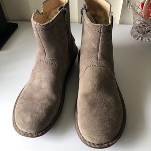 Ugg Australia Suede And Leather Neenah Boots Charcoal Size 6